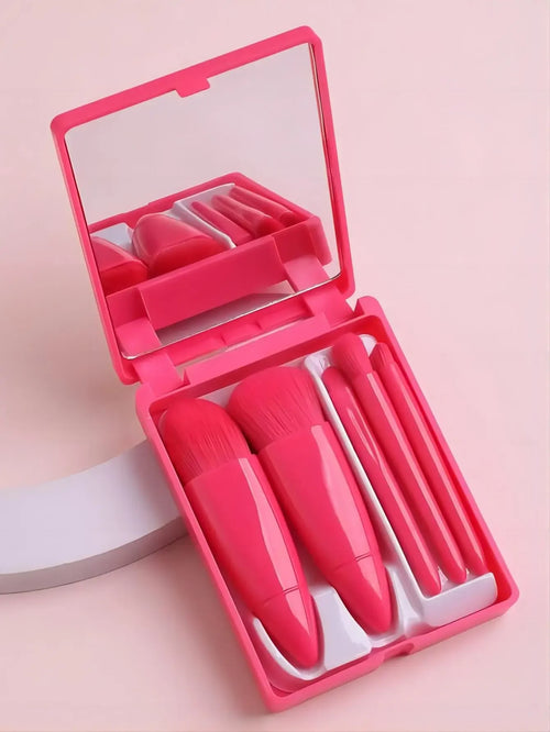 5pcs Travel Size Makeup Brushes Set Mini Makeup Brushes, Small