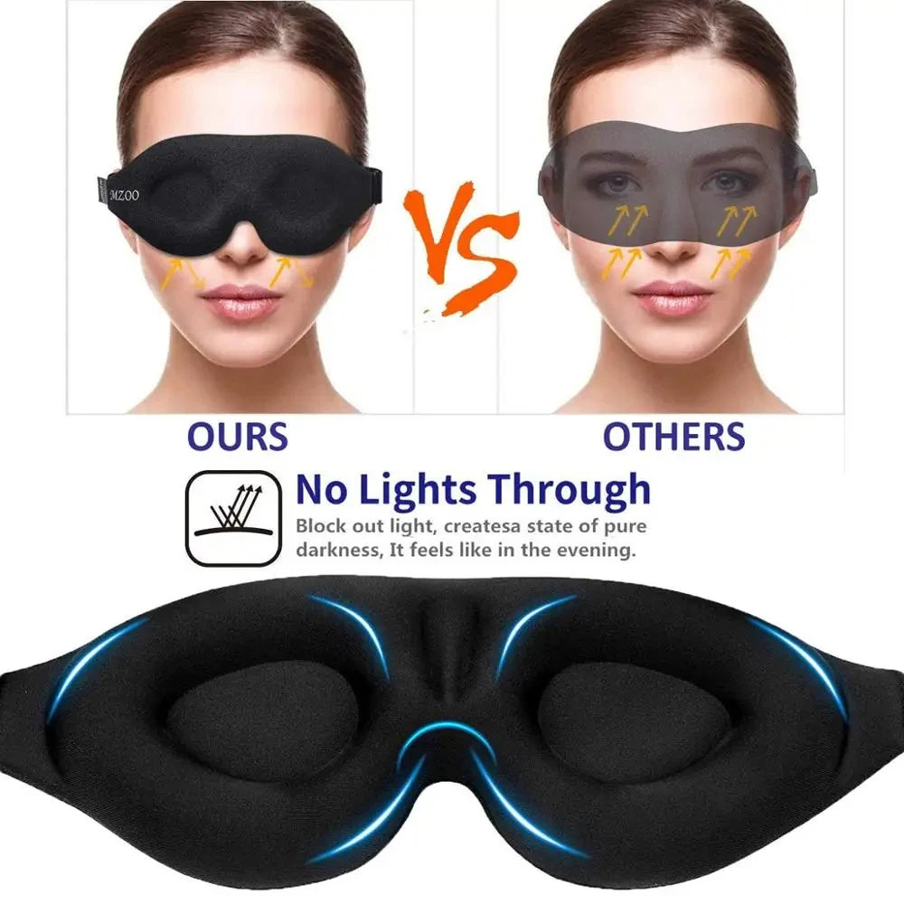 Eye Mask for Sleeping 3D Contoured Cup Blindfold Concave Molded Night